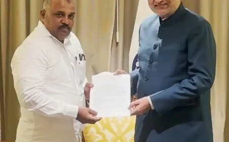 இந்திய துணை ஜனாதிபதியிடம் தமிழ்த் தேசியப் பேரவை மகஜர் கையளிப்பு