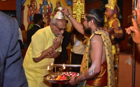 சீதையம்மன் ஆலயத்தில் வழிபாடு செய்த இந்திய துணை ஜனாதிபதி ராதாகிருஷ்ணன்