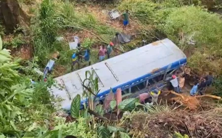 டயகம-ஹட்டன் பேருந்து விபத்து: பள்ளத்தில் கவிழ்ந்ததில் 20க்கும் மேற்பட்டோர் காயம் – ஒருவர் உயிரிழப்பு