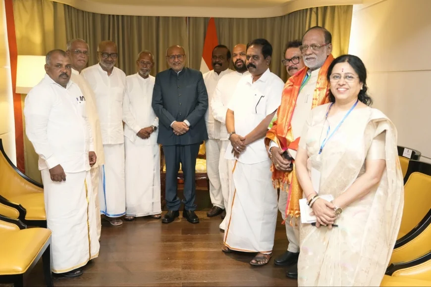 வட,கிழக்கு தமிழ்க் கட்சிகளின் தலைவர்கள் இந்திய துணை ஜனாதிபதியுடன் சந்திப்பு