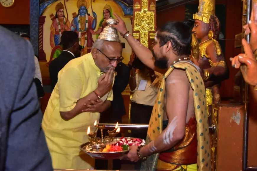 சீதையம்மன் ஆலயத்தில் வழிபாடு செய்த இந்திய துணை ஜனாதிபதி ராதாகிருஷ்ணன்