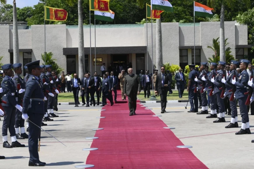 இலங்கை விஜயத்தை முடித்து இந்திய துணை ஜனாதிபதி ராதாகிருஷ்ணன் நாடு திரும்பினார்