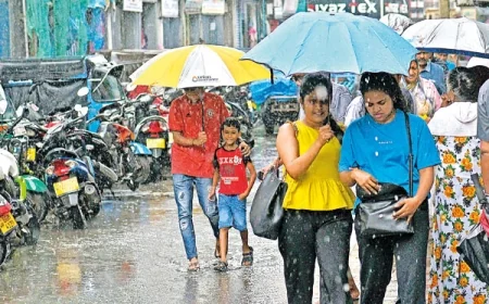 தென்மேற்குப் பருவப் பெயர்ச்சி படிப்படியாக ஆரம்பம்: பல மாவட்டங்களில் கனமழை எச்சரிக்கை