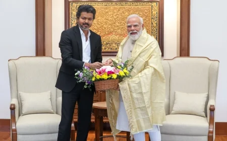 மீனவர்களை மீட்க நடவடிக்கை – பிரதமர் மோடியிடம் முதல்-அமைச்சர் விஜய் வைத்த முக்கிய கோரிக்கைகள்