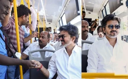இனி எல்லா பஸ்ஸும் ஏசிதான்!.. விஜய் சொல்லிட்டாரு!..  அமைச்சர் சொன்ன தகவல்!