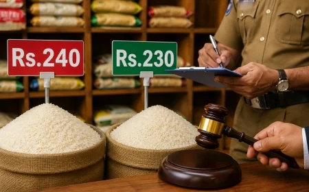 கட்டுப்பாட்டு விலையை விட அதிக விலைக்கு அரிசி விற்பனை: பல்பொருள் அங்காடிக்கு ரூ.5 இலட்சம் அபராதம்