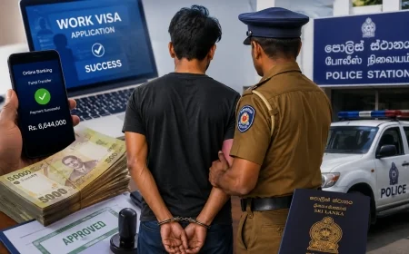 வெளிநாட்டு வேலைவாய்ப்பு மோசடி: 6.6 மில்லியன் ரூபாய் மோசடி செய்த 21 வயது இளைஞன் கைது