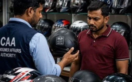 தரமற்ற தலைக்கவசங்களை விற்பனை செய்த கடை மற்றும் விநியோகஸ்தருக்கு ரூ.10,000 அபராதம்