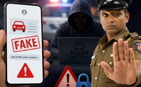 போக்குவரத்து அபராத போலி குறுஞ்செய்திகள்: பொதுமக்களை எச்சரிக்கும் பொலிஸார்!