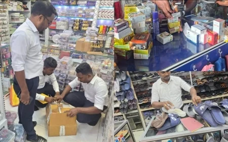 அழகுசாதனப் பொருட்கள் மற்றும் காலணிகள் மீதான அதிரடிச் சோதனை: 108 சோதனைகள், 84 வணிக நிறுவனங்கள் சிக்கின