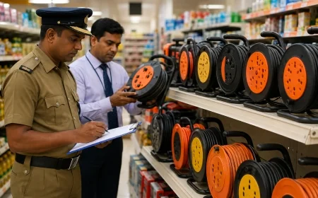 SLS சான்றிதழ் இல்லாத மின்சார சாதனங்களை விற்பனை செய்த சூப்பர் மார்க்கெட்டுக்கு ரூ. 200,000 அபராதம்