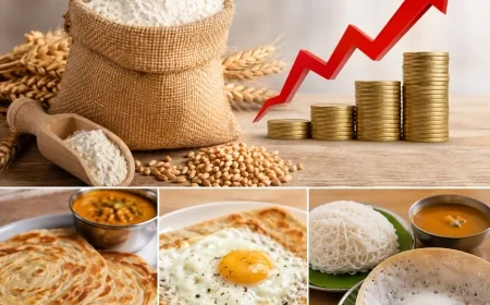 கோதுமை மா விலை உயர்வு: பரோட்டா, இடியப்பம், அப்பம், முட்டை ரொட்டி உள்ளிட்ட உணவுகளின் விலையும் அதிகரிப்பு!