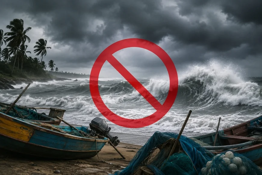 சீரற்ற வானிலையால் அவசர நடவடிக்கை: யாழ்ப்பாணம் முதல் பேருவளை வரை சிறிய மீன்பிடிப் படகுகள் கடலுக்குச் செல்ல தடை