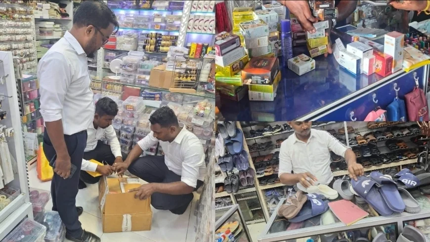 அழகுசாதனப் பொருட்கள் மற்றும் காலணிகள் மீதான அதிரடிச் சோதனை: 108 சோதனைகள், 84 வணிக நிறுவனங்கள் சிக்கின
