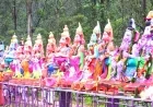 கொட்டகலை கொமர்ஷியல் வாவியில் 17 விநாயகர் சிலைகள் விசர்ஜனம்