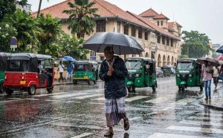 இலங்கையின் பல பகுதிகளில் இடிமின்னலுடன் கூடிய மழை: வளிமண்டலவியல் திணைக்களம் எச்சரிக்கை