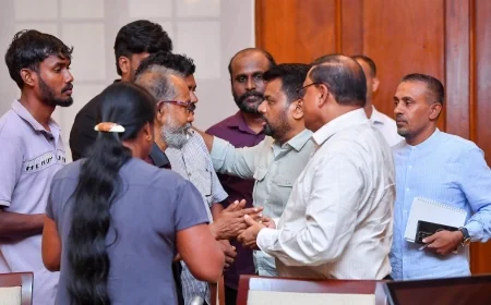 சவூதியில் மரண தண்டனை விதிக்கப்பட்டுள்ள அனோஜனின் பெற்றோரைச் சந்தித்தார் ஜனாதிபதி அநுர குமார திஸாநாயக்க