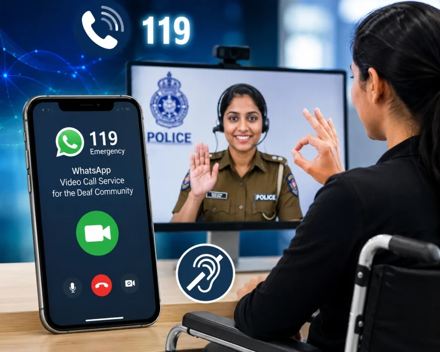 செவிப்புலன் வலுவிழந்தோருக்காக 119 அவசர சேவையில் புதிய வசதி