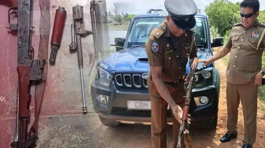 ஏரிக்குள் பதுக்கி வைக்கப்பட்டிருந்த ஆயுதங்கள்! ரி-56 துப்பாக்கியுடன் 84 தோட்டாக்கள் மீட்பு