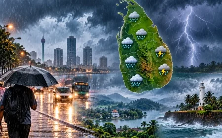 இலங்கையின் பல பகுதிகளில் இன்று மழை: பிற்பகல் இடியுடன் கூடிய மழைக்கு வாய்ப்பு – வளிமண்டலவியல் திணைக்களம் எச்சரிக்கை!