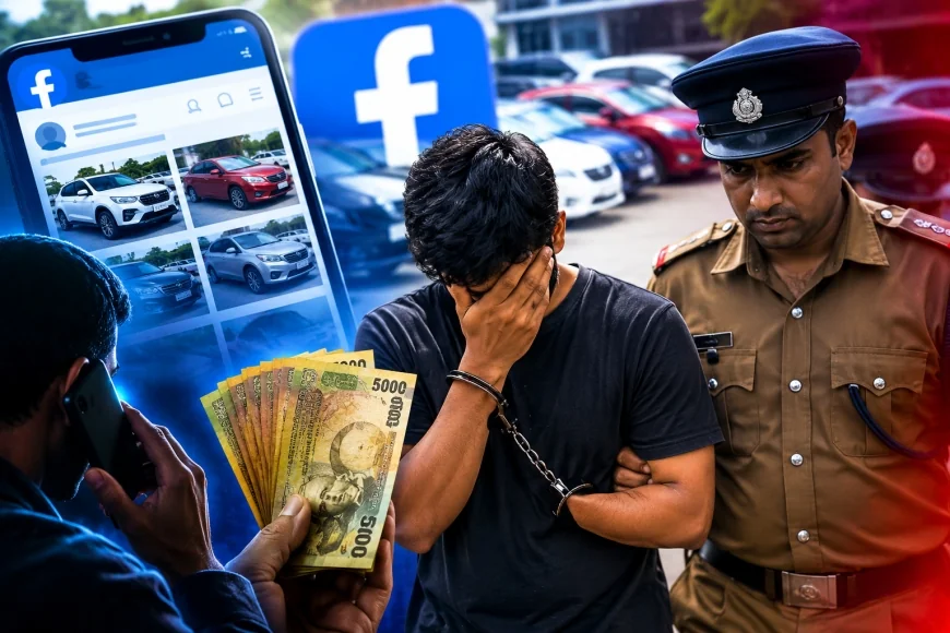பேஸ்புக் ஊடாக வாகனங்களை விற்பனை செய்வதாகக் கூறி பண மோசடி: 21 வயது இளைஞன் கைது