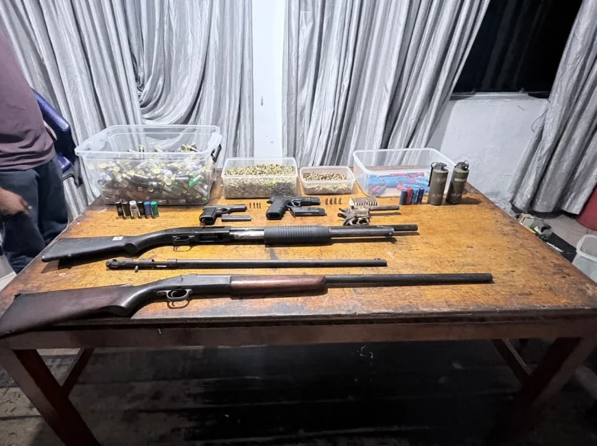 Stock of Firearms, Ammunition and Hand Grenades Seized from Cinema in Kirindiwela; One Suspect Arrested